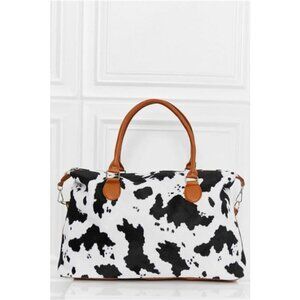 Animal Print Brushed Weekender Bag